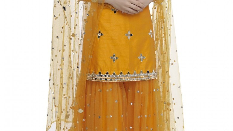 Sharara suits and sharara dress designer outfits at reasonable prices