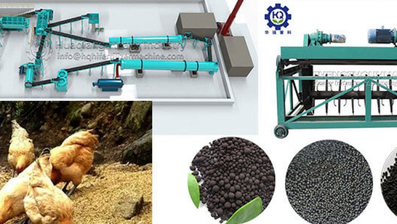 Large scale organic fertilizer production line with annual output of 200000 tons