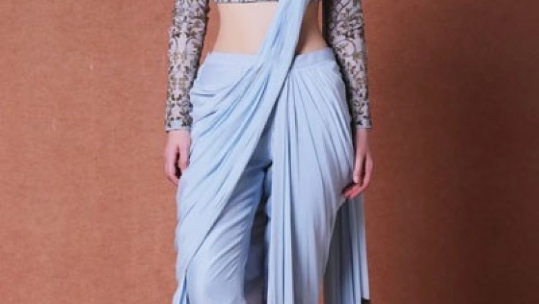 Buy Ready To Wear Dhoti Saree Online At Fresh Look Fashion