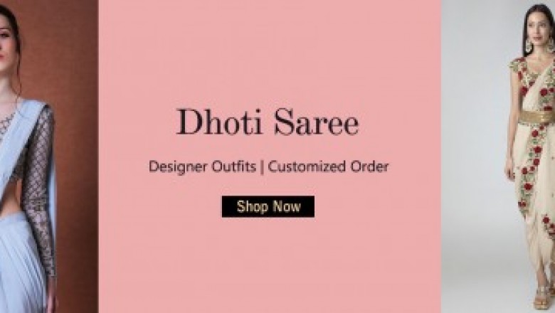 Pre Draped Dhoti Saree And Stitched Pant Saree Best Designer Outfits For Indian Wedding