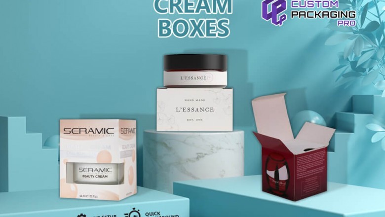 Custom Printed Cream Packaging Boxes