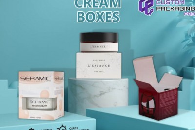 Custom Printed Cream Packaging Boxes