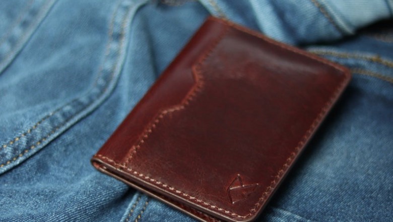 Front Pocket Leather Wallet, slim leather wallet