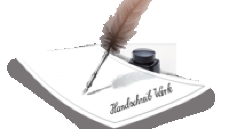 Handgeschriebene Tischkärtchen