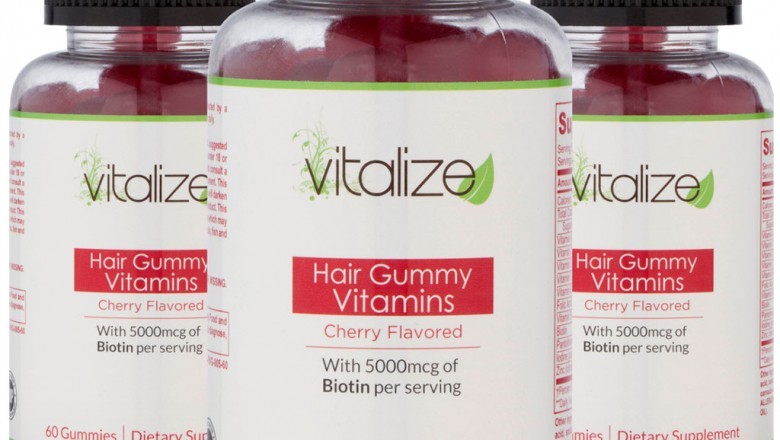 Vitalize Hair Gummies with in-demand products