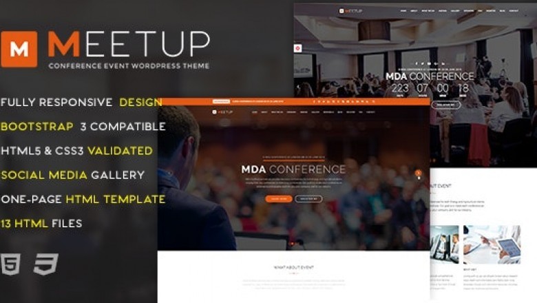 Meetup WordPress Theme - Conference Event WordPress Theme