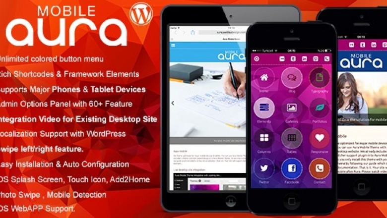 Aura WordPress Theme - Premium Mobile WordPress Theme