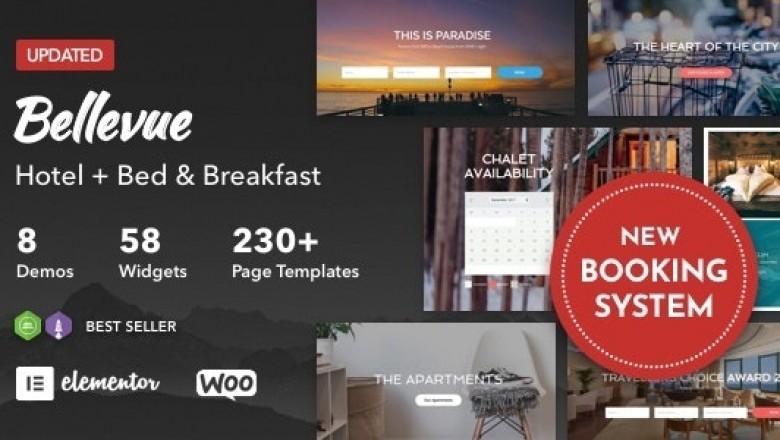 Hotel + Bed and Breakfast Booking Calendar Theme | Bellevue