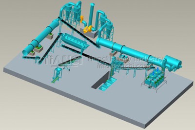 Detailed process flow of complete set of organic fertilizer production line