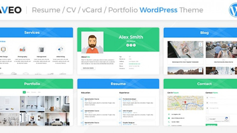 Aveo WordPress Themes - Personal Resume Theme
