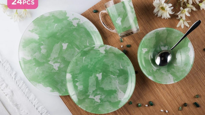 Luminarc Decorative Simply Klos Green Dinnerset - 24pcs