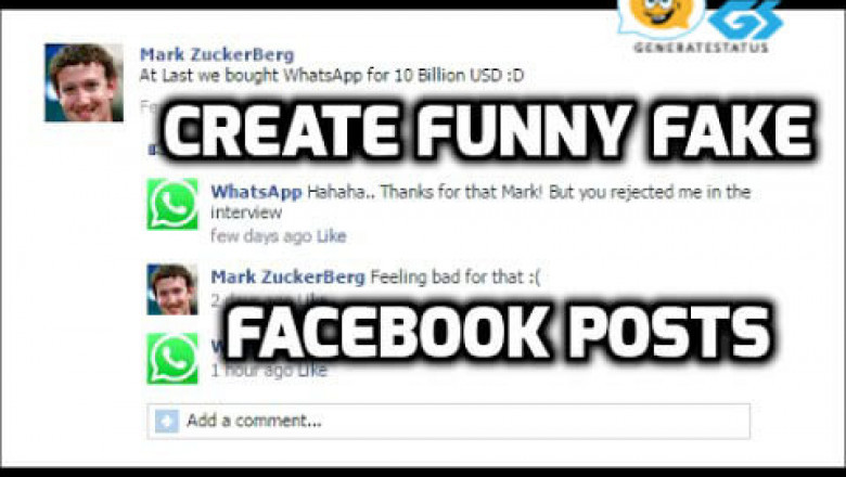 Fake Facebook Post Generator