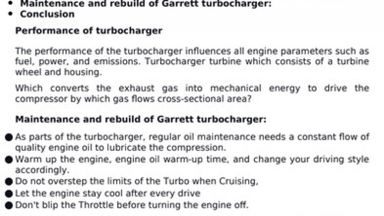 garrett turbo rebuild cost in nz