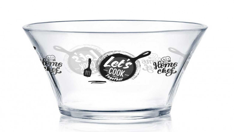 Luminarc 1 Piece Decorative Lets Cook Bowl