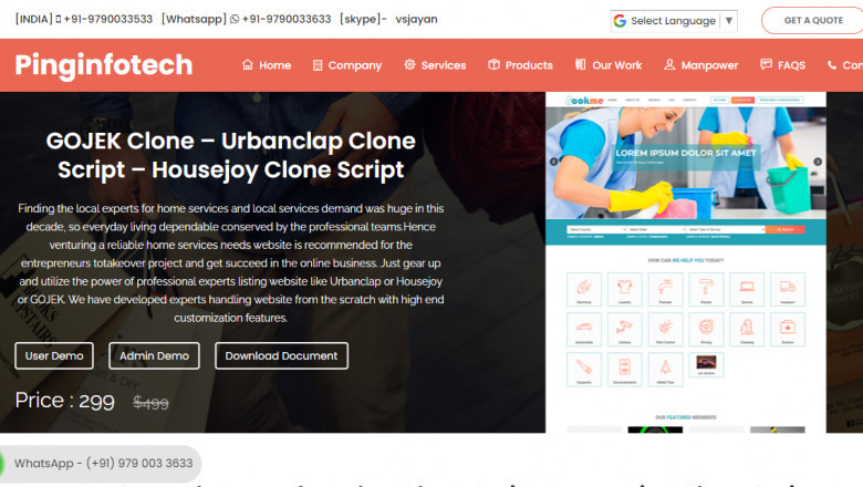 Build a local service website using our readymade Housejoy Clone