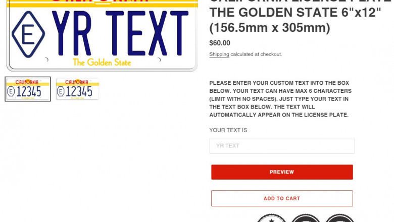 1985 county exempt california license plate the golden state