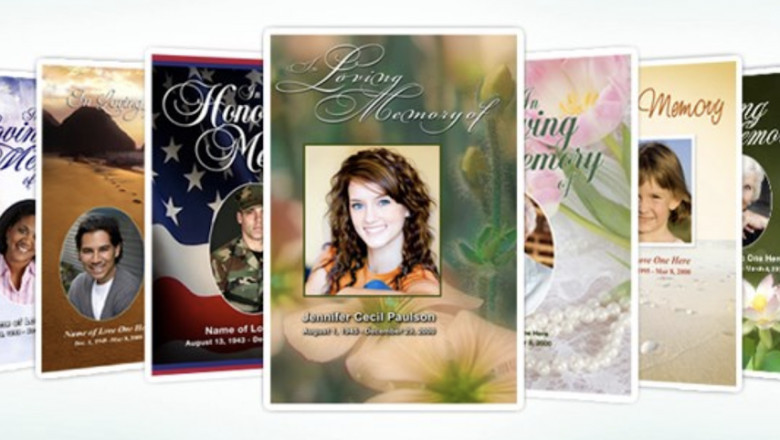 Memorial Service Program Layout