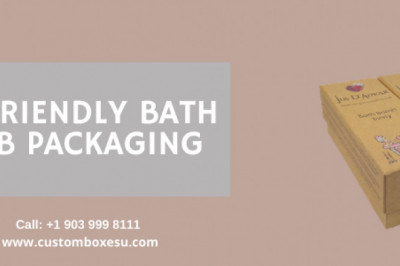 Eco friendly bath bomb packaging with Printed logo & Design in USA