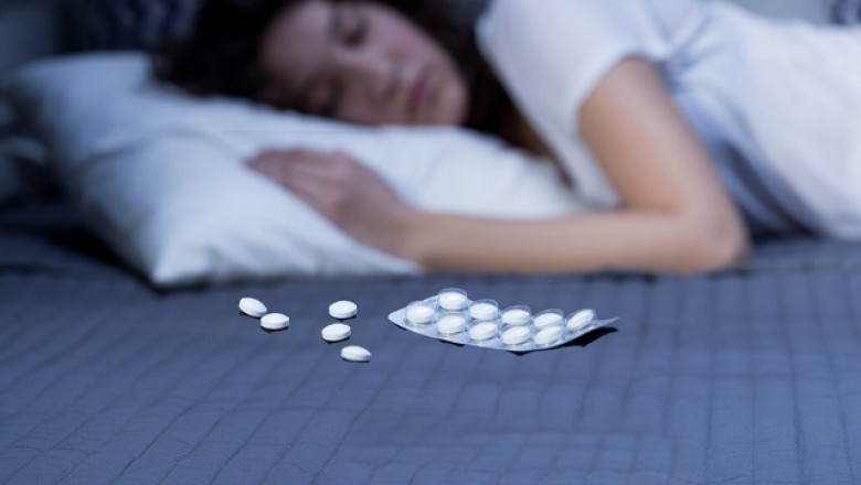Pills and medical equipment used in the diagnosis and treatment of sleep disorders are sleep aids
