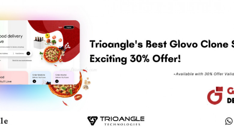 Trioangle's Best Glovo Clone Script With Exciting 30% Offer!