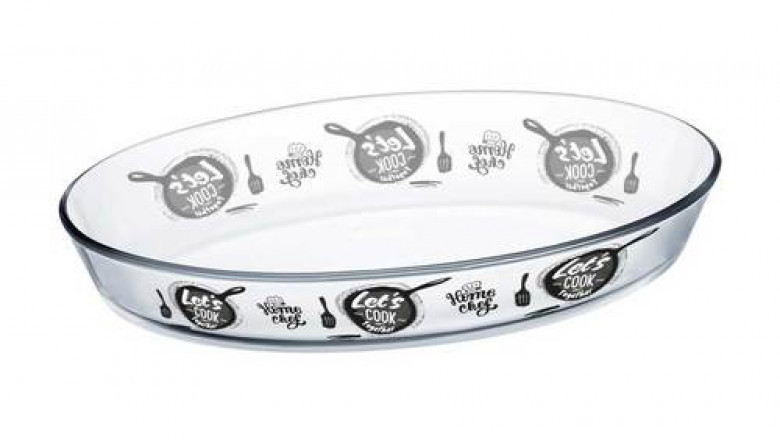 Luminarc 1 Piece Decorative Multione Lets Cook Serving Dish