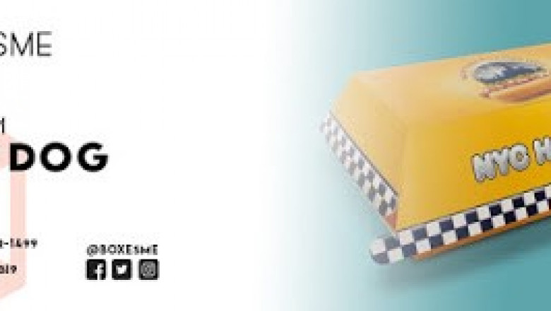 Hot Dog Boxes with quality printing available