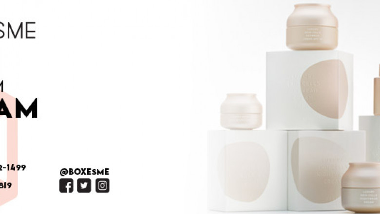 Cream Boxes & Mascara in a box