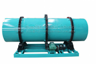 How are the granules of the drum granulator made?