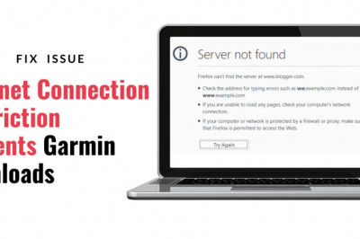 Fix Internet Connection Restriction Prevents Garmin Downloads