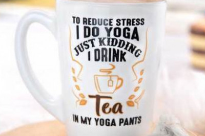 Luminarc 1 Piece Decorative Tea Yoga - Quotes Mug
