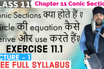 NCERT Exercise 11.1 Conic Sections Class 11 Maths