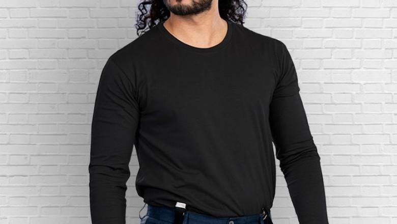 Black Full Sleeve T Shirts