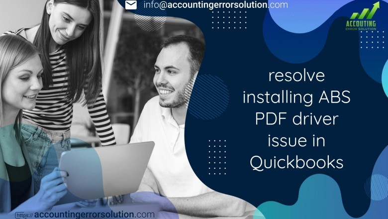 Effective ways to resolve installing abs pdf driver issue in quickbooks desktop