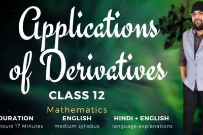 Applications of Derivatives Class 12 Maths | Mathyug