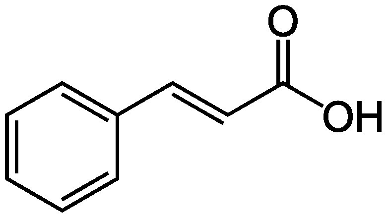 Cinnamic acid methylated derivative, CAM, that has also the carboxylic group replaced by an ester and no groups in para position