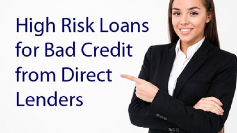 High-Risk Loans for Bad Credit from Direct Lenders