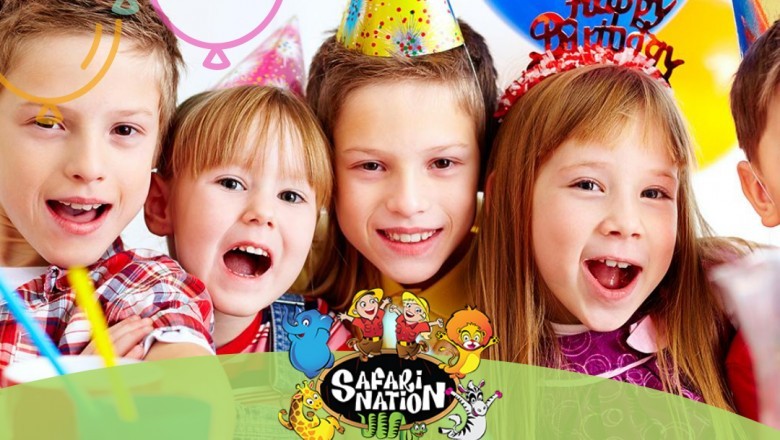 indoor birthday party for kids, indoor bounce house for toddlers - Safari Nation Indoor Playground