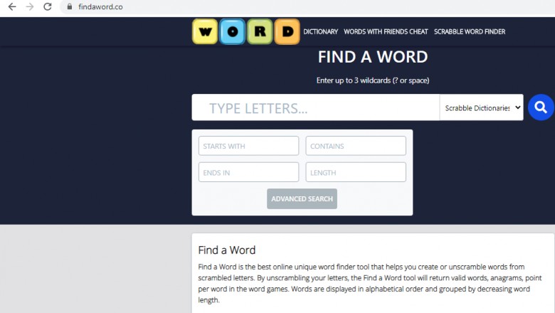 Find a word generator