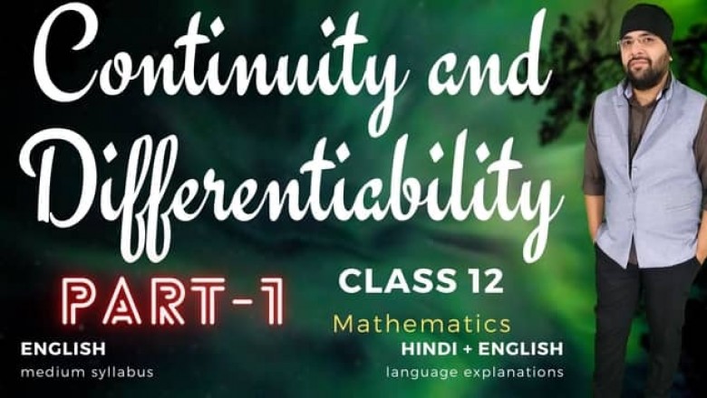 Continuity and Differentiability Class 12 Maths