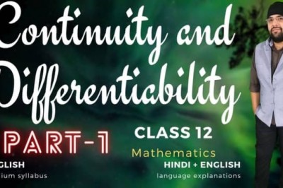 Continuity and Differentiability Class 12 Maths