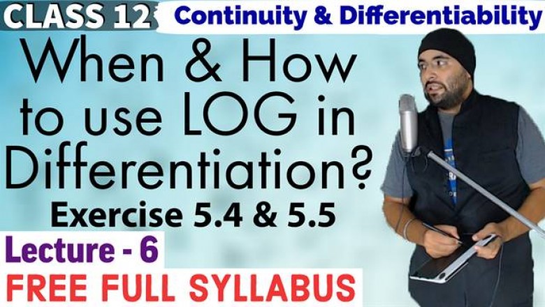 Exercise 5.4 & 5.5 Continuity And Differentiability Class 12 Maths