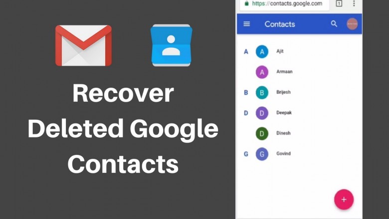 Google Contacts Recovery