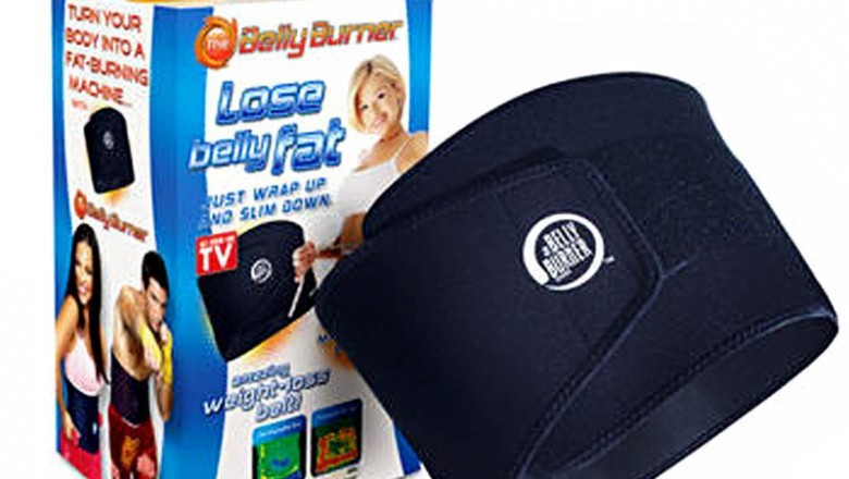Belly Burner Weight Loss Belt, Black, One-Size Fits All