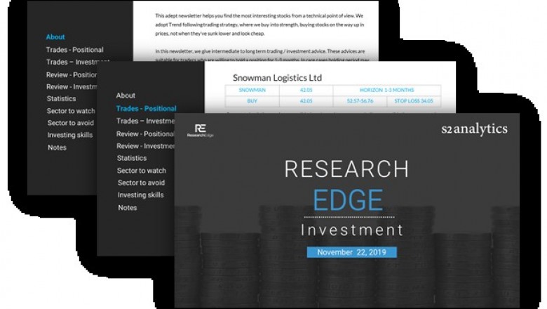 RESEARCH EDGE - INVESTMENT LETTER- FOR LONG TERM INVESTMENT