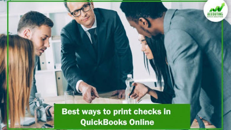 What are the best ways to print checks in QuickBooks Online?