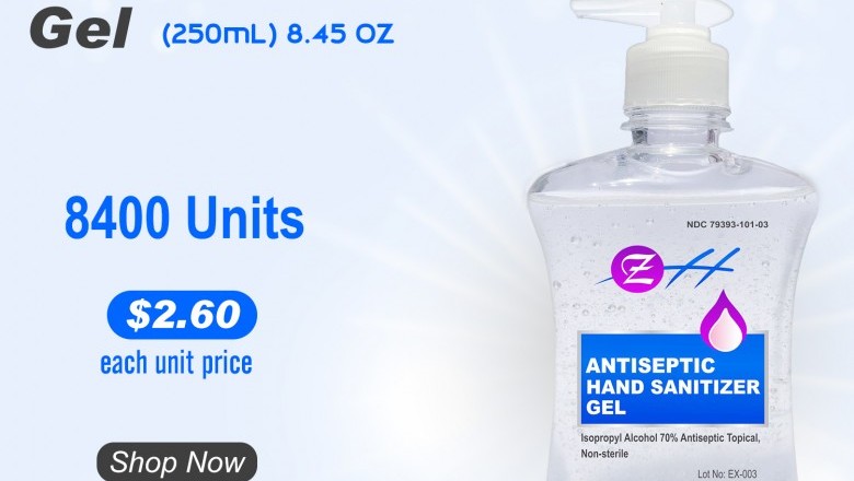 Antiseptic Hand Sanitizer Gel – (Pack of 06)