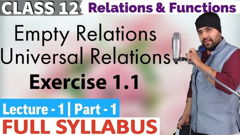 NCERT Exercise 1.1 Relations and Functions Class 12 Maths