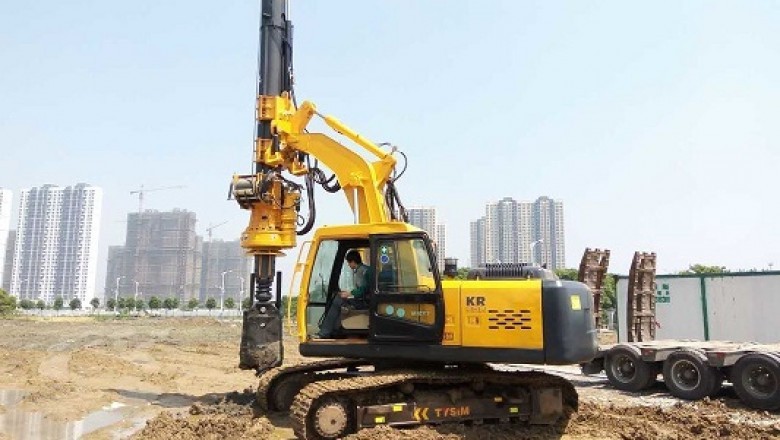 Traditionally, a pile driving machine is seen in construction as drilling equipment that creates pile holes