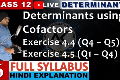 NCERT Exercise 4.4 and 4.5 Determinants Class 12 Maths IIT JEE Mains