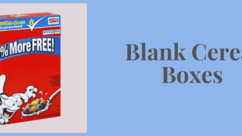 Cereal box blank Available in All Sizes & Shapes in USA